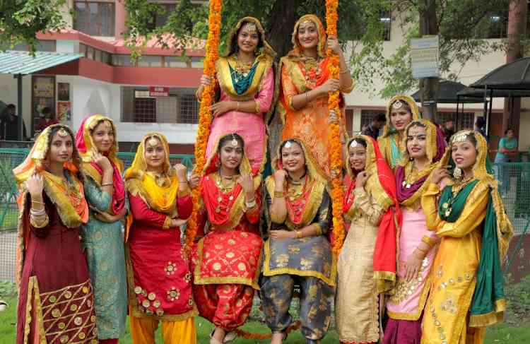 Teej celebrated in Lyallpur Khalsa College
