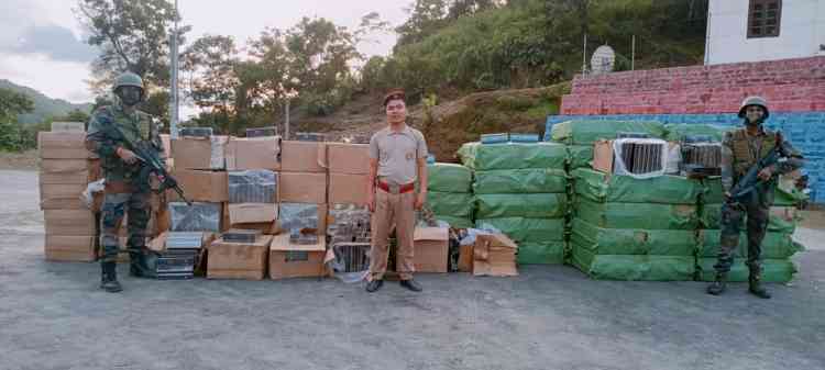 Foreign cigarettes, smuggled from Myanmar, seized in Mizoram