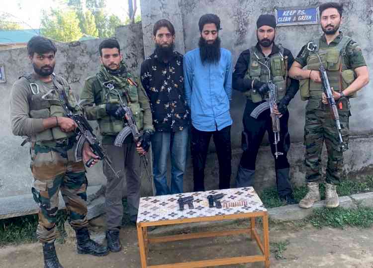 2 hybrid LeT terrorists arrested in J&K's Sopore