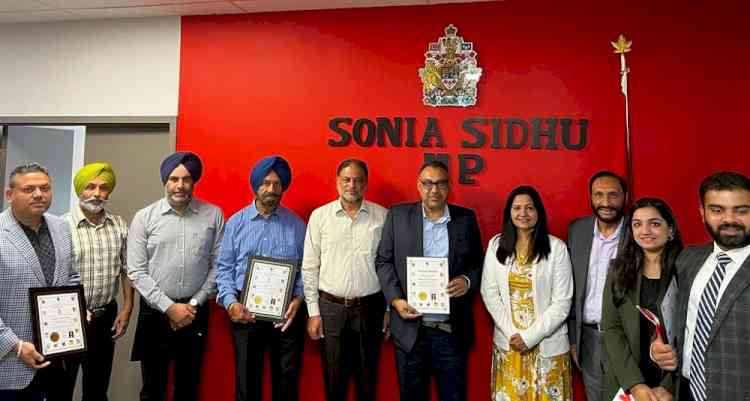 Brampton South MP Sonia Sidhu honours former chairman Pawan Dewan