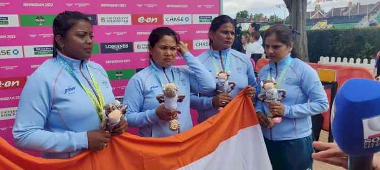 CWG 2022: India's women's fours team clinches historic gold medal in lawn bowls