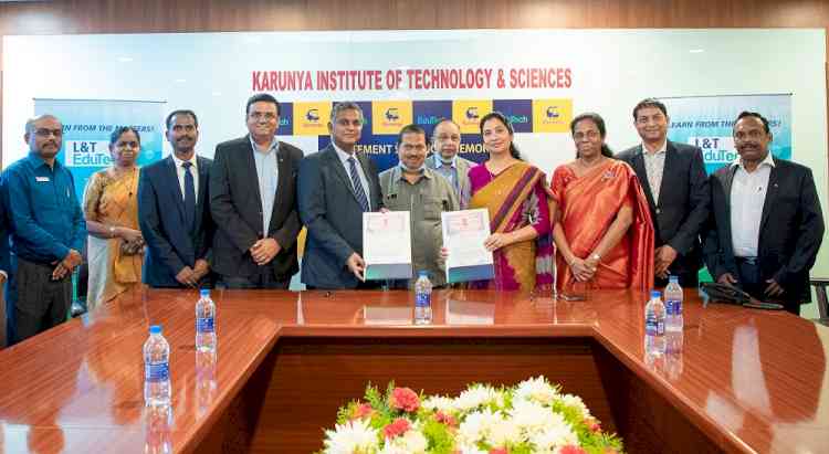 Karunya signs MoU with L&T Edutech