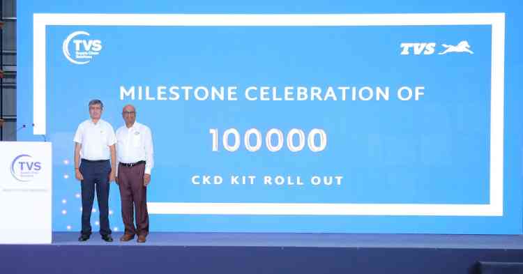TVS Supply Chain Solutions clocks 100,000 CKD kits milestone for TVS Motor