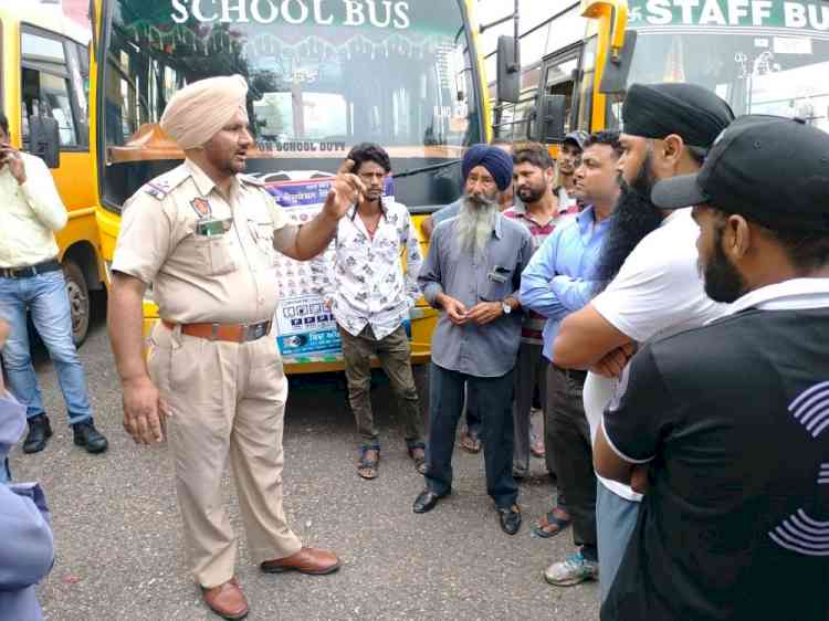 Awareness seminar for school bus drivers on 'Safe School Vehicle Scheme' at Innocent Hearts, Loharan