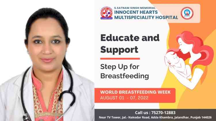 Innocent Hearts Multispeciality Hospital celebrated World Breast Feeding Week