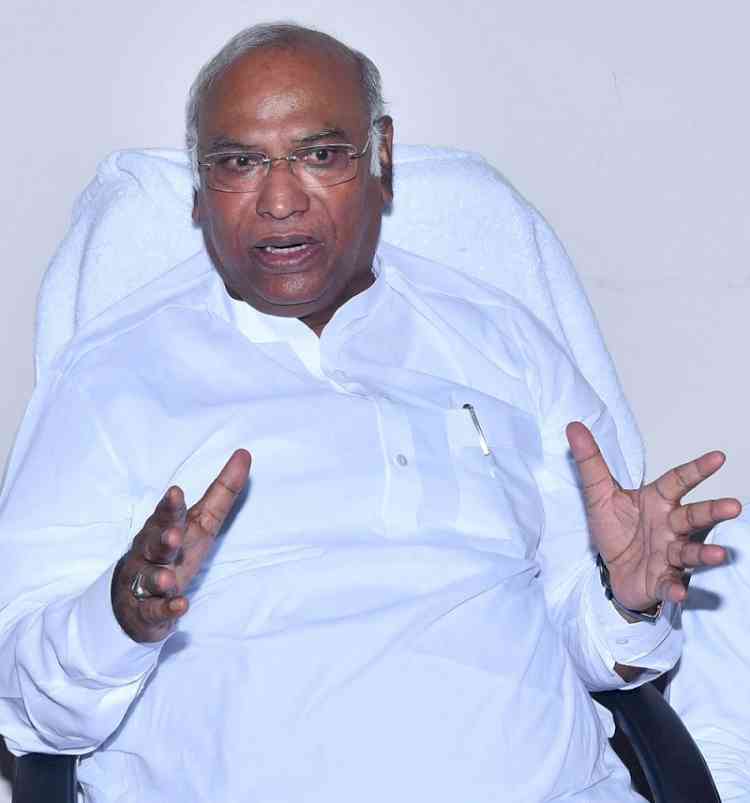 Kharge quizzed by ED during search operation in National Herald case