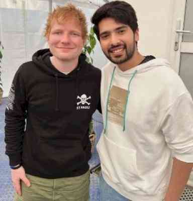 Armaan Malik, Ed Sheeran pose together for picture in Copenhagen