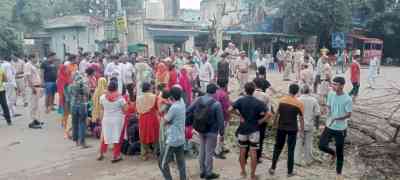 Gurugram child missing after falling in open drain, locals stage blockade