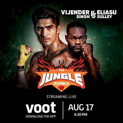 Voot to live stream Vijender Singh’s pro boxing event, The Jungle Rumble in Chhattisgarh
