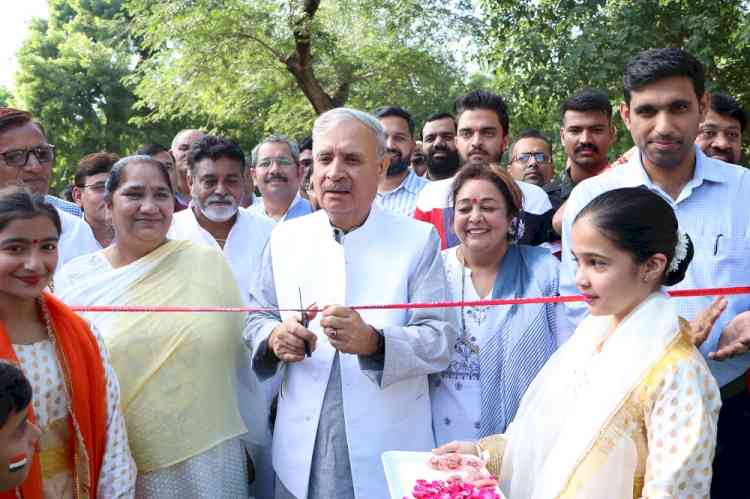 Union Minister of State Rao Inderjit Singh inaugurated Tiranga Park, supported by M3M Foundation
