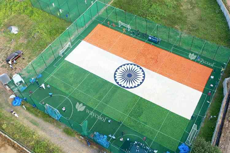 WayCool creates 7500+ sqft tricolor with fresh vegetables  
