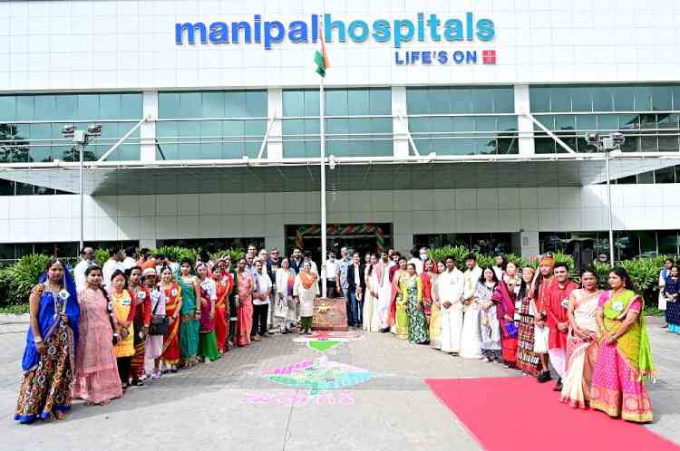 Manipal Hospitals hoists Tricolour celebrating India’s 76th Independence Day