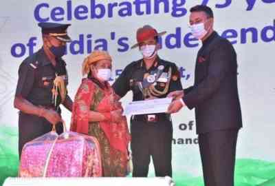Gorkha military widows honoured on India's Independence Day