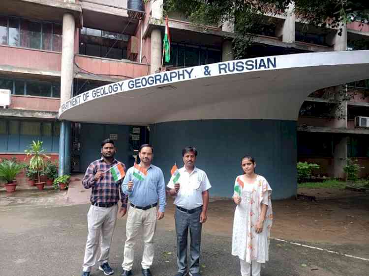 National flags distributed for celebrating 75th Independence Day