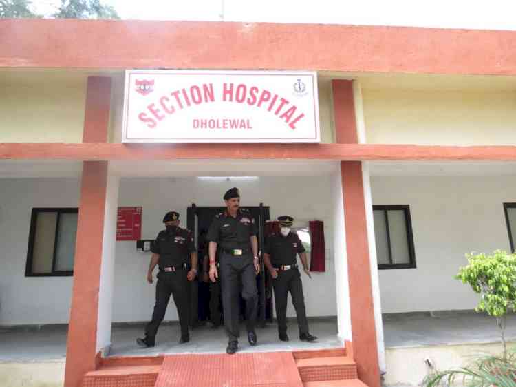 General Officer Commanding, Vajra Corps inaugurates 10 bedded section hospital
