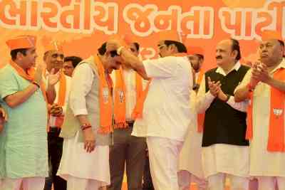 Two Gujarat Congress leaders join BJP