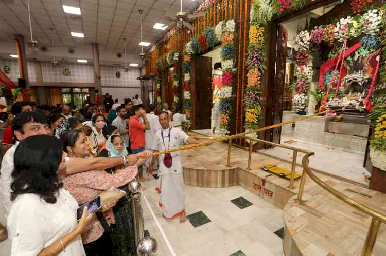 Krishna Janamashtami celebrated at ISKCON temple in Chandigarh with pomp and show