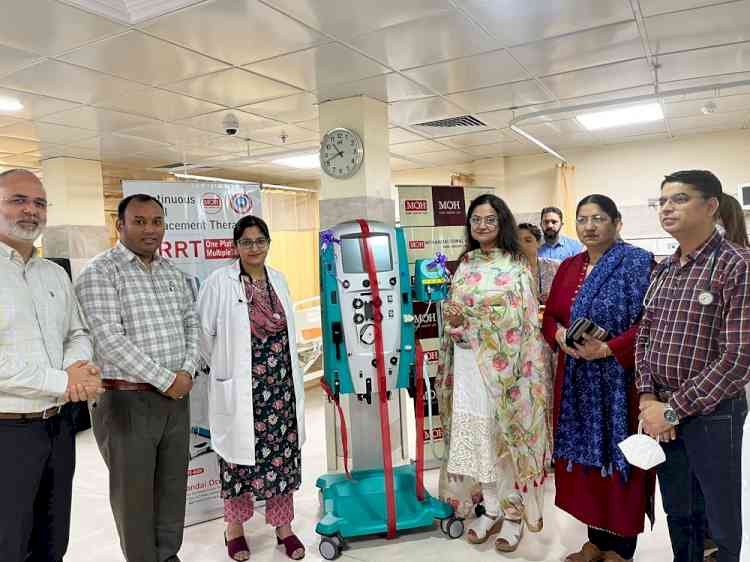 Mohandai Oswal Hospital launches New State of Art Machine Continuous Renal Replacement Therapy (CRRT)