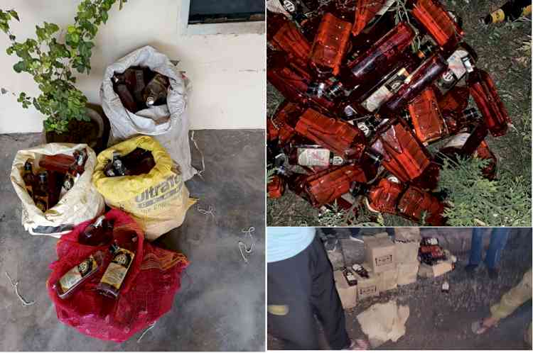 Excise team seizes 120 bottles of illicit liquor