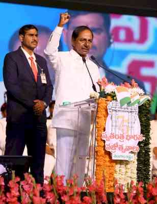 Conspiracies to create unrest in India, says KCR