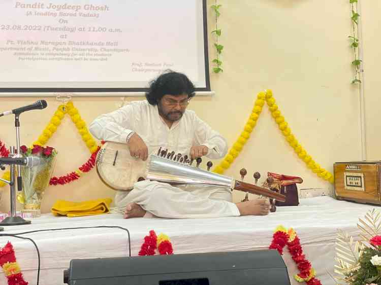 Demonstration-cum-lecture by Pandit Joydeep Ghosh, a leading Sarod Vadak