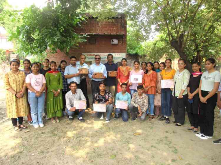 Save Sparrows Project installed in Doaba College  