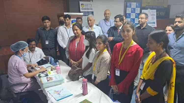 Amity University, Greater Noida Campus organised health talk and health check-up camp