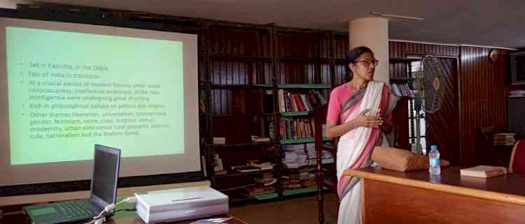 2nd “Granthvarta” held by A.C. Joshi Library on book entitled “Gora” written by Rabindranath Tagore