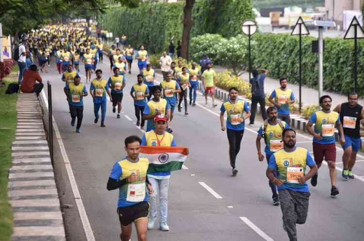 Hyderabad Runners Society organised 5K Fun Run at Hitex Exhibition center today