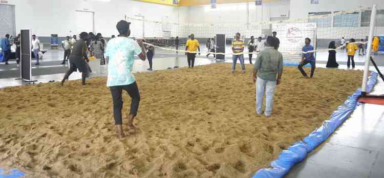 How about playing Beach Volleyball in a landlocked city like Hyderabad?