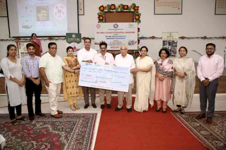 Eye and Organ donation awareness programme at Dev Samaj College of Education 