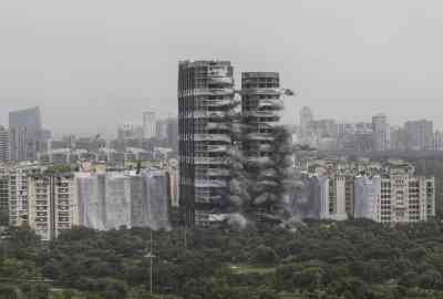 BJP blames SP for allowing twin towers project in Noida