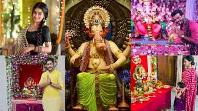 From decorated pandals to modak: TV celebs welcome Ganpati home