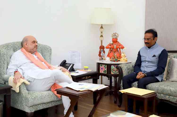Dr. Ashok Kumar Mittal, MP, Rajya Sabha and Chancellor of LPU met Union Home Minister Amit Shah