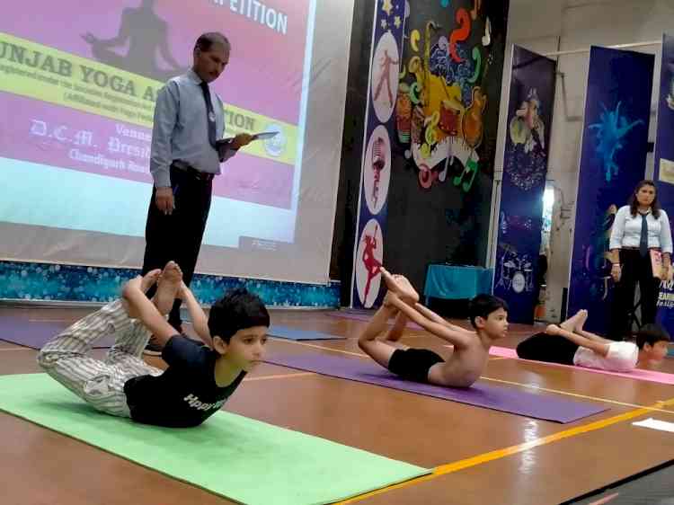 46th Punjab State Yogasana Sports Championship concluded at DCM Presidency School   