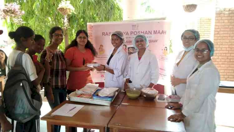 Sale of nutritious snacks at Home Science College