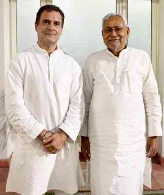 Nitish, Rahul meeting goes on for nearly an hour