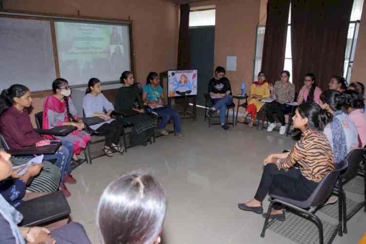 PG Department of Commerce and Management of PCM SD College for Women holds Group Discussion