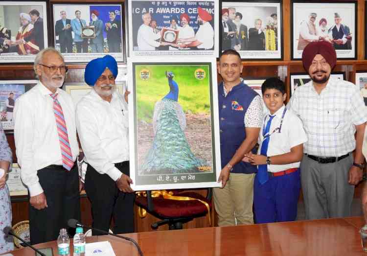 Portrait depicting “National Bird of PAU” released by Vice Chancellor PAU Dr Satbir Singh Gosal