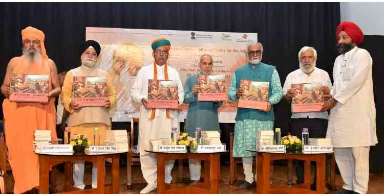 Union Minister of State for Culture and Parliamentary Affairs Arjun Ram Meghawal releases five books focused on Sri Guru Nanak Dev Ji