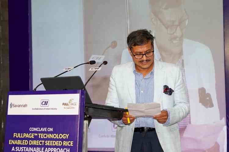 CII organised program on DSR for water conservation with progressive farmers 