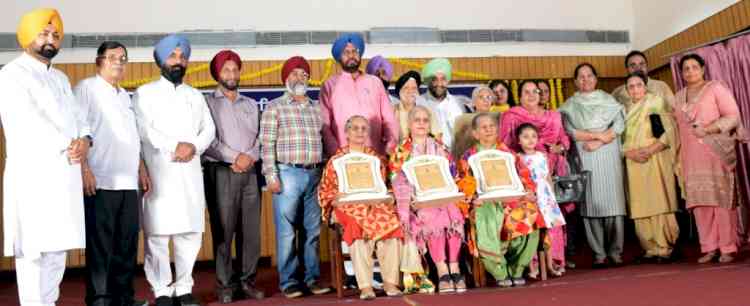 Punjabi Sahit Akademi organised Prof. Nirpjit Kaur Gill Memorial Award function at Ramgarhia Girls College