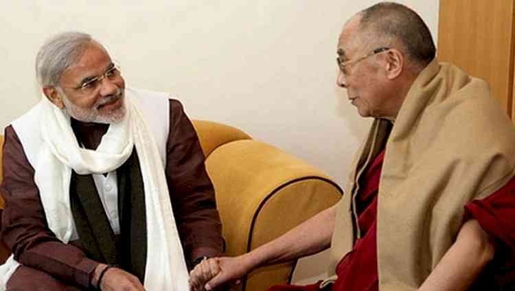Dalai Lama send wishes to Prime Minister Modi on Birthday