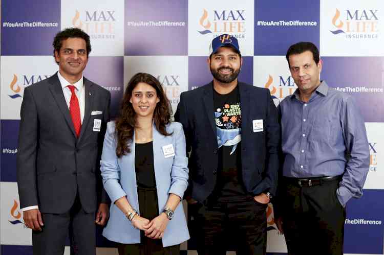 Max Life Insurance announces cricketer Rohit Sharma and wife Ritika Sajdeh as brand ambassadors
