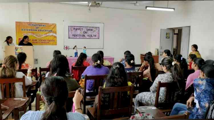 Puppet Show on Adolescent Health at Home Science College