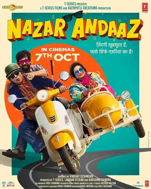 T-Series and Kathputli Creations Production’s ‘Nazarandaaz’ set to release on 7th October. Film poster out now!