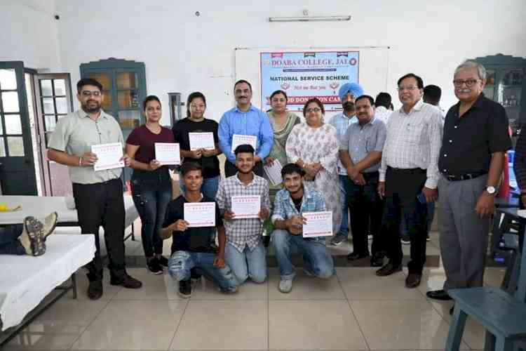 Blood donation camp held in Doaba College