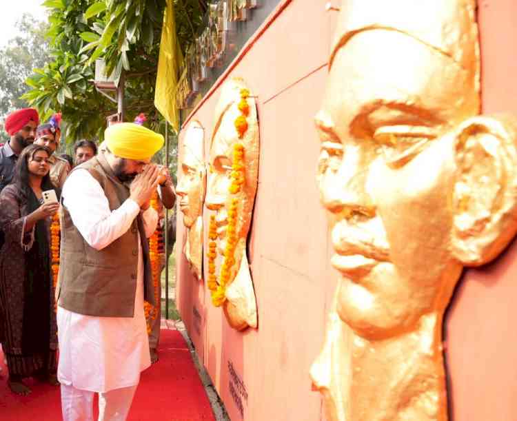 Punjab CM Bhagwant Mann calls upon youth to follow ideals of Shaheed Bhagat Singh