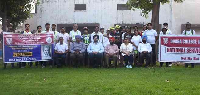 Bicycle Rally organized by Doaba College