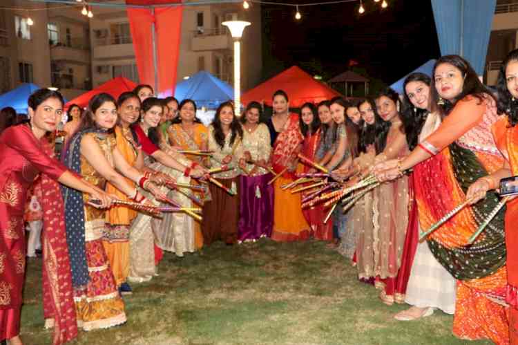 Residents groove to Dandiya Beats at Alpha Corp GurgaonOne, Sector 84